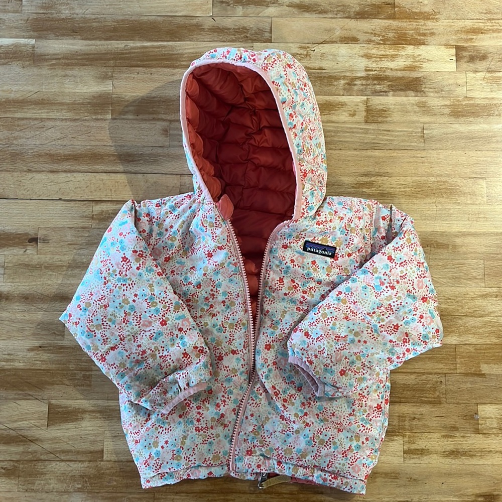 Patagonia reversible puffer jacket coat